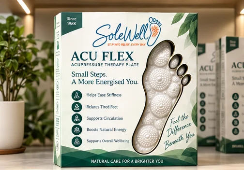 Acu Flex · original green box concept — original manufacturer-approved packaging artwork