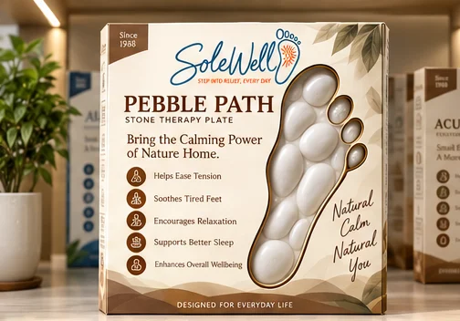 Pebble Path · original brown box concept — original manufacturer-approved packaging artwork